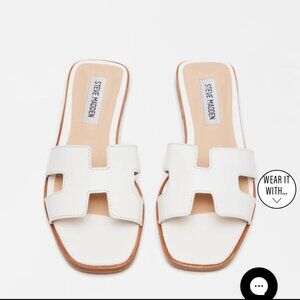 White Steve Madden Hadyn Sandals (Size 9)
